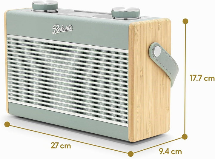 Rambler Max, tragbares Radio, DAB+/FM/Bluetooth/WiFi, Himmelblau