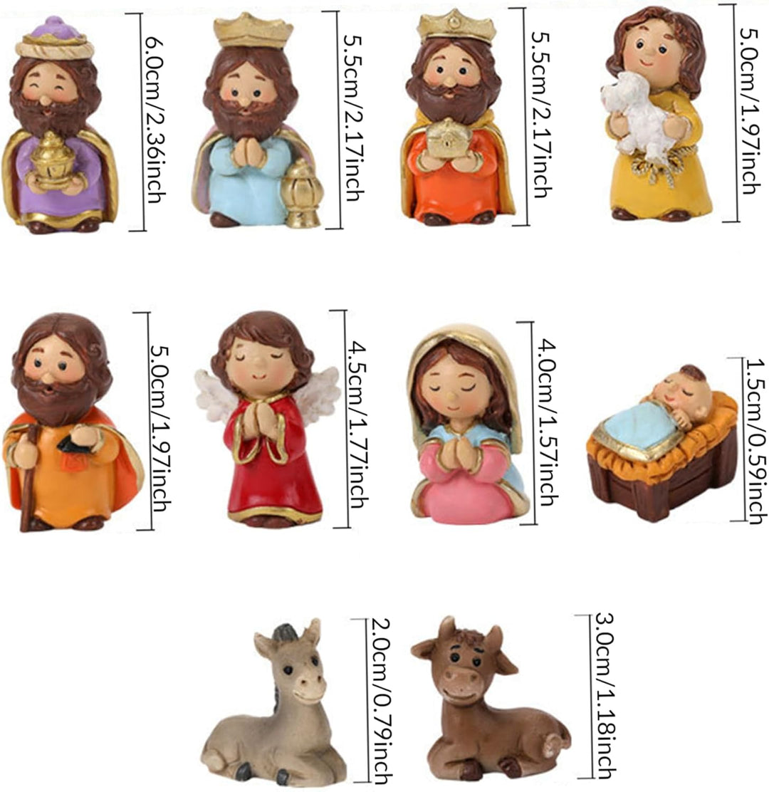 Realistische Krippe Set mit Jesuskind, Harz zahlt traditionelle Urlaubsheimtafeldekoration