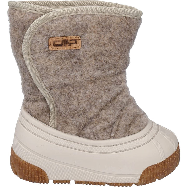 CMP Unisex Kinder Eco Baby Latu Snowboot Shoes Walking Shoe 26/27 EU Bone Mel, 26/27 EU Bone Mel