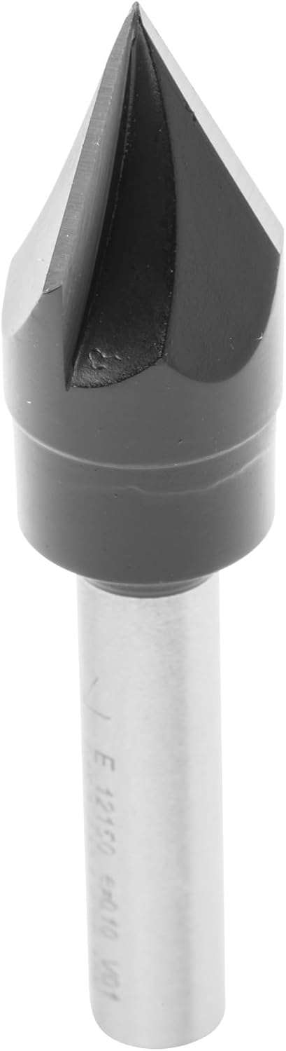ENT 12150 Schriftenfräser HW, Schaft (S) 8 mm, Durchmesser (D) 15,1 mm, NL 13,1 mm, E 60°, Z3, SL 32