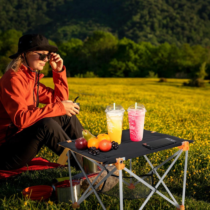 Solar Campingtisch faltbar klein leicht I 33W Solarpanel USB und Klapptisch I Outdoor Ausrüstung Ult