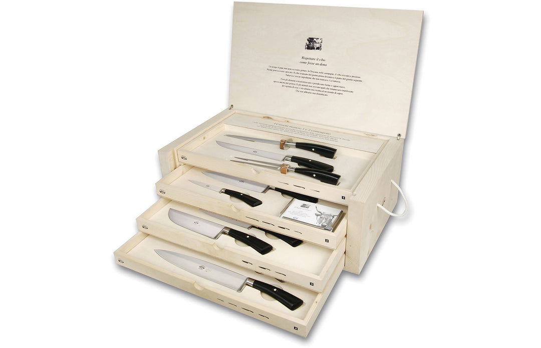 Coltellerie Berti Il Trinciante Geschmiedetes Küchenmesser-Set, komplett