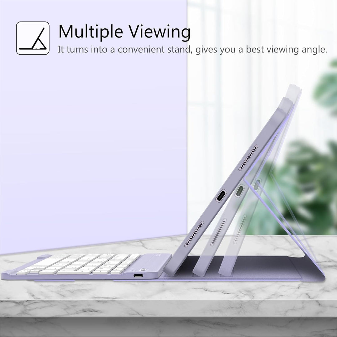 FINTIE Tastatur Hülle für iPad Air 11" (M3) 2025/(M2) 2024, iPad Air 10.9" 5/4 Generation (2022/2020
