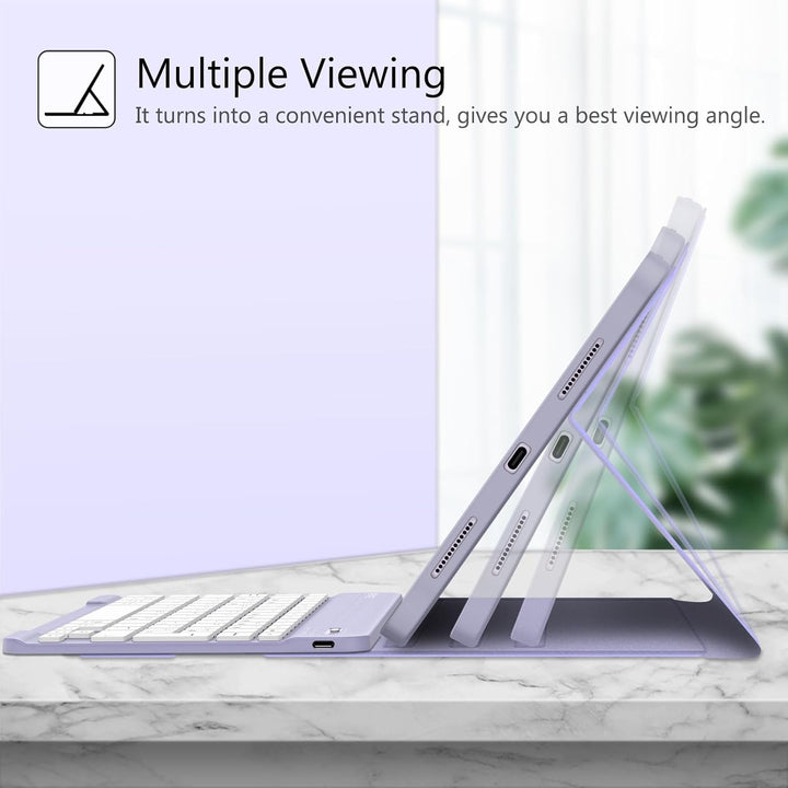 FINTIE Tastatur Hülle für iPad Air 11" (M3) 2025/(M2) 2024, iPad Air 10.9" 5/4 Generation (2022/2020