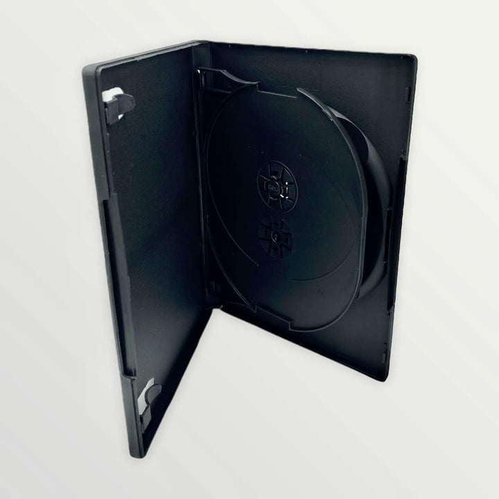 Dragon Trading® DVD-Hüllen für 3 Discs, 14 mm, Schwarz, 50 Stück