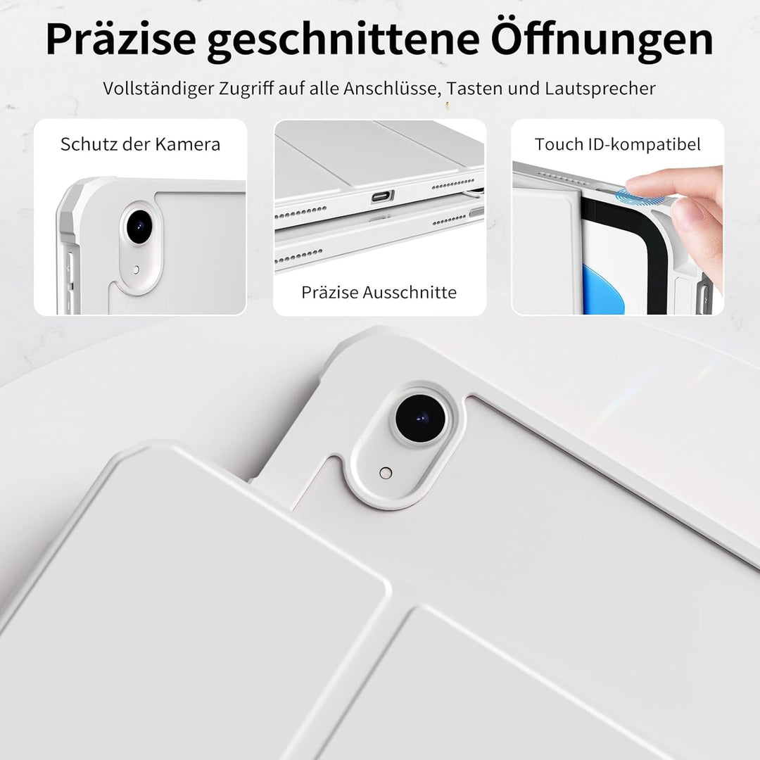 Hülle für iPad 10. Generation 2022 10,9 Zoll/iPad 11 (A16) 2025 Schutzhülle mit Stifthalter, Stossfe