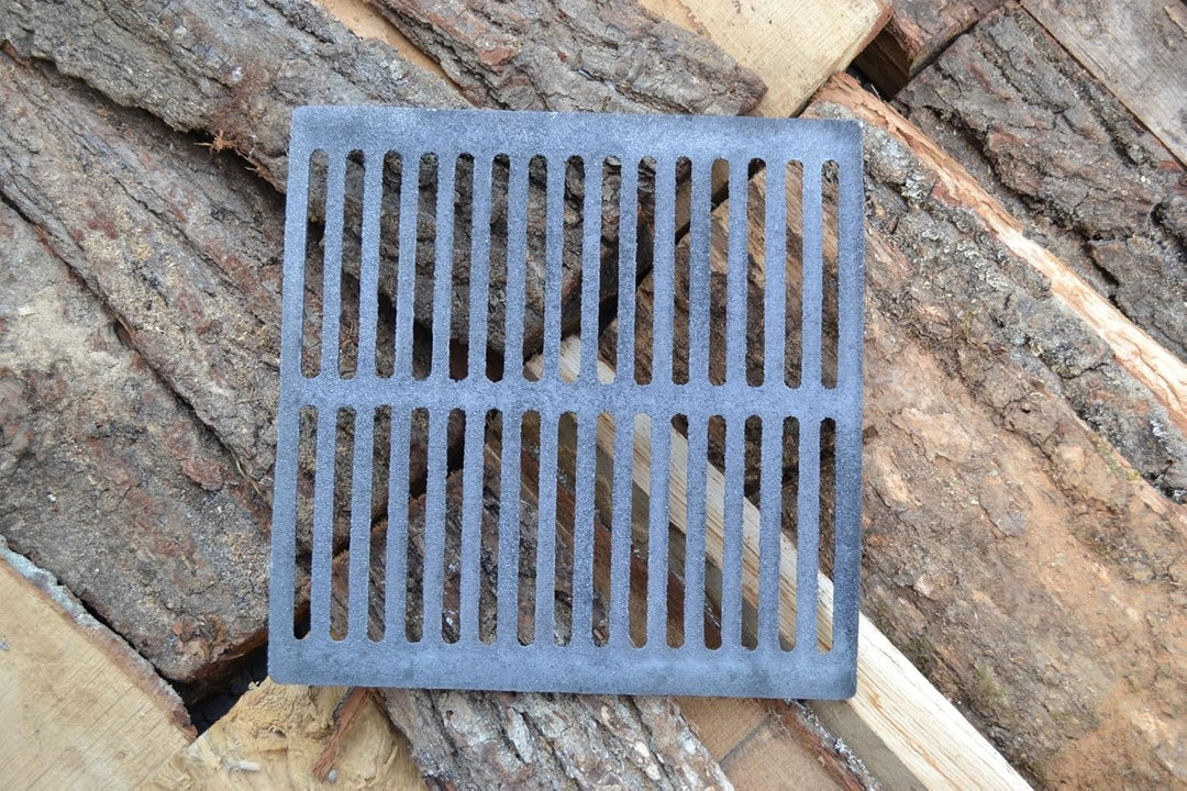 SEZAM 26 x 26 cm Gussrost Ofenrost Ascherost Gussrost verschiedene Durchmesser, Kaminrost passend Ka