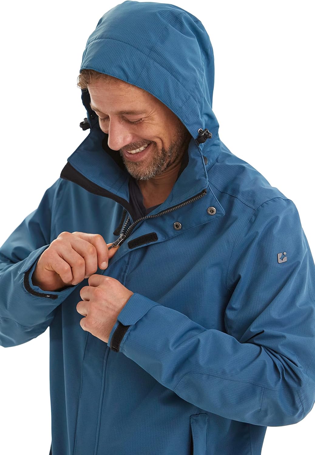 Killtec Herren Xenios Funktionsjacke Mit Abzippbarer Kapuze XXL jeansblau, XXL jeansblau