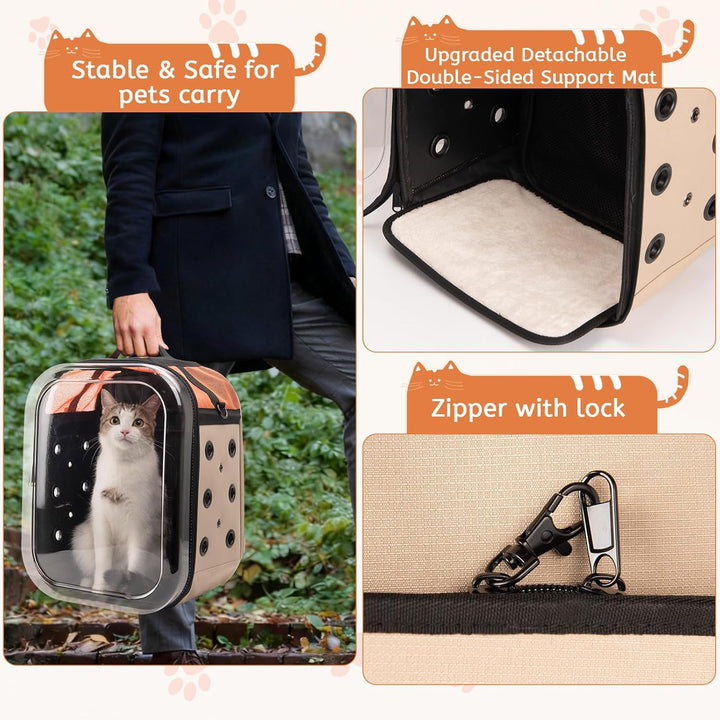 Hp hope Katzenrucksack Bubble Haustier Rucksack, Tragbare und Faltbare Katzentasche, Atmungsaktive u