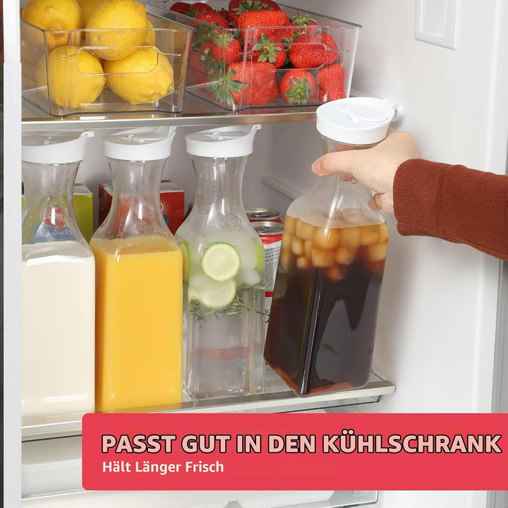 4 Stück Wiederverwendbare Waschmittel Aufbewahrungsbox 1.5 L, PET Waschmittelspender, Waschpulver Au