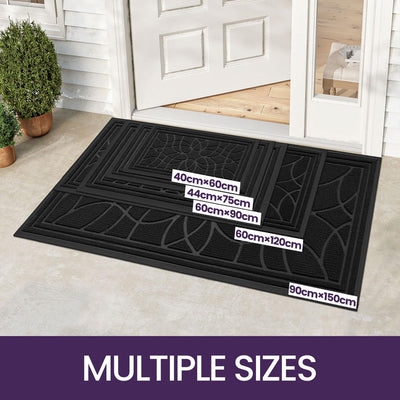 DEXI Fussmatte Aussen rutschfest 40×60 cm,Schmutzfangmatte Outdoor Waschbar,wetterfest Fussmatte aus