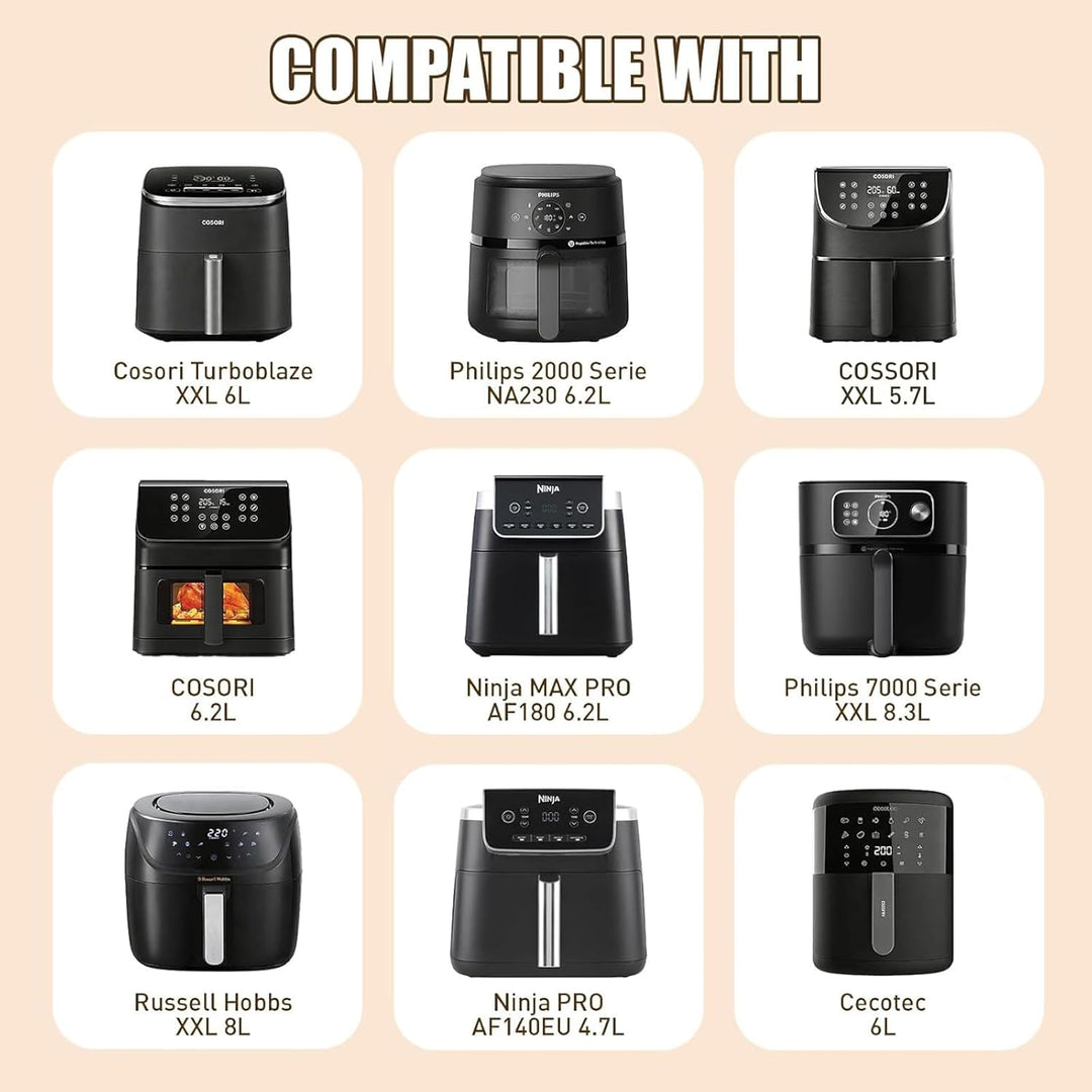 Heissluftfritteuse Zubehör für Cosori Turboblaze 6 L XXL 5,7 6,2L, Ninja Airfryer MAX PRO 6 2 Liter