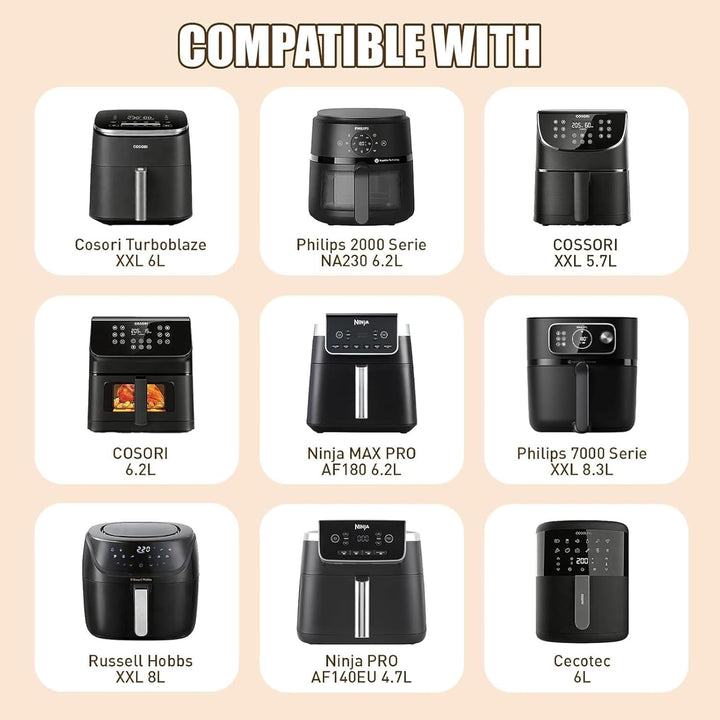 Heissluftfritteuse Zubehör für Cosori Turboblaze 6 L XXL 5,7 6,2L, Ninja Airfryer MAX PRO 6 2 Liter