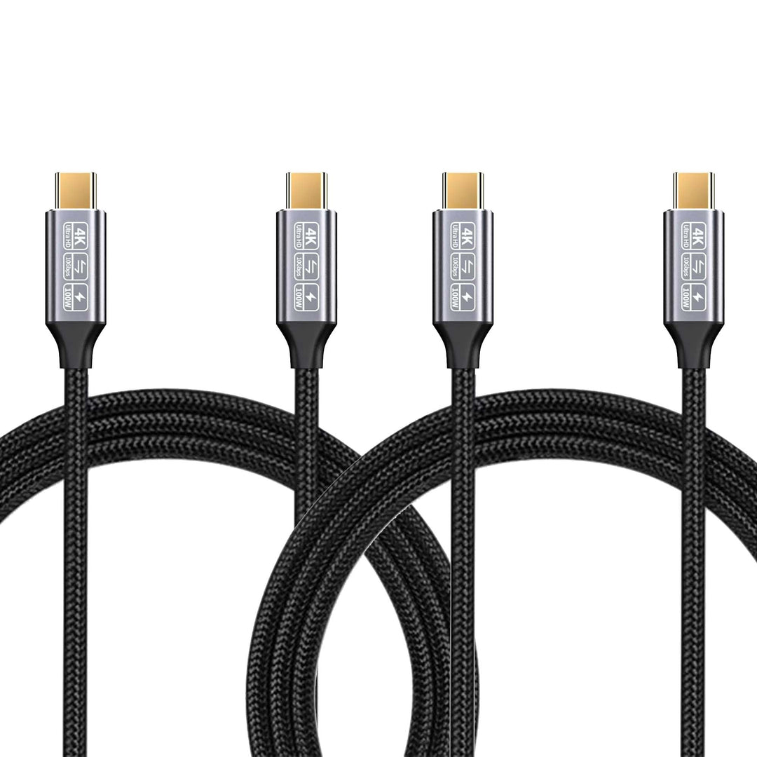 CAKOBLE 2Pack USB C Kabel auf USB C 2M,USB 3.1 Gen2 Typ C,10 Gbps Datenübertragung,100W 20V/5A Schne