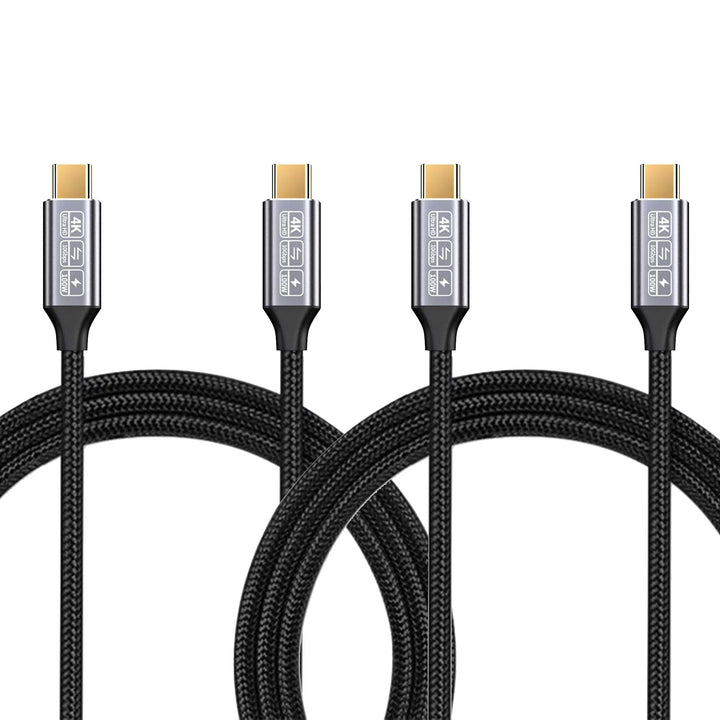 CAKOBLE 2Pack USB C Kabel auf USB C 2M,USB 3.1 Gen2 Typ C,10 Gbps Datenübertragung,100W 20V/5A Schne