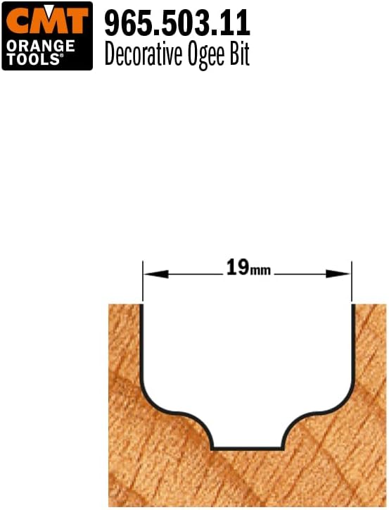 CMT ORANGE TOOLS 965.503.11 - HARTMETALL-PROFILFRÄSER Z2 S=12 D=19X13 R=3,2