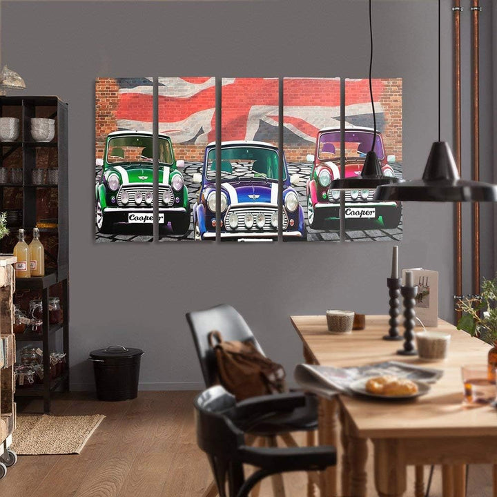 Feeby. Wandbild - 5 Teile - Deko Bilder, gedrucktes Bild, Deco Panel, Foto, Kunstdrucke, 5-Teilig, T