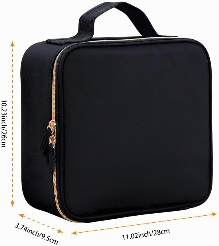 Nagellack Aufbewahrung Organizer PU Leder Tragbare Nagellack Tasche Speichern 42 Flaschen (15 ml/0,5