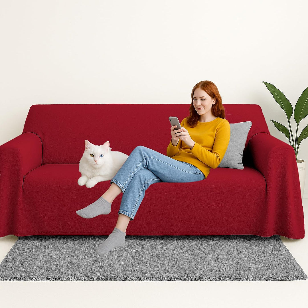 Byour3 - Tagesdecke Reine Baumwolle 100% LICHT Doppelbett Einzelbett Queen Size Bettdecke Rechteckig