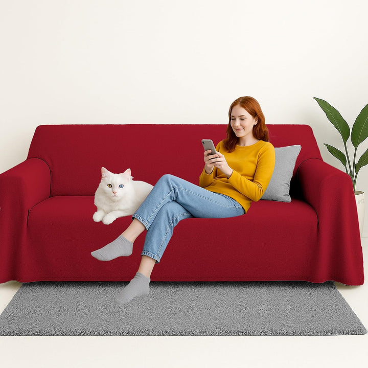Byour3 - Tagesdecke Reine Baumwolle 100% LICHT Doppelbett Einzelbett Queen Size Bettdecke Rechteckig