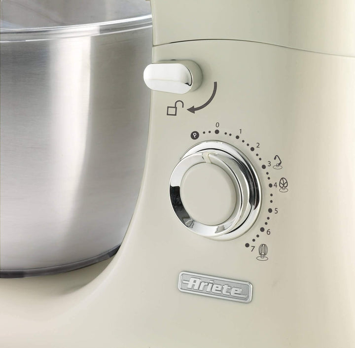 Ariete Vintage 1588 Knetmaschine, Retro Planeten-Rührwerk für Brot-, Pizza-, Kuchen- & Gebäck-Teig,