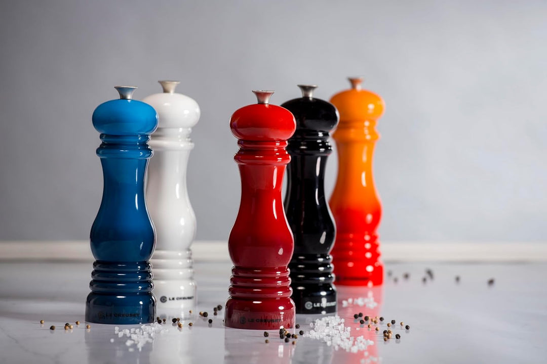 Le Creuset Salzmühle, ABS-Kunststoff, 6,2 x 6,2 x 20,8 cm, Keramik-Mahlwerk, Weiss, 96002000010000 S