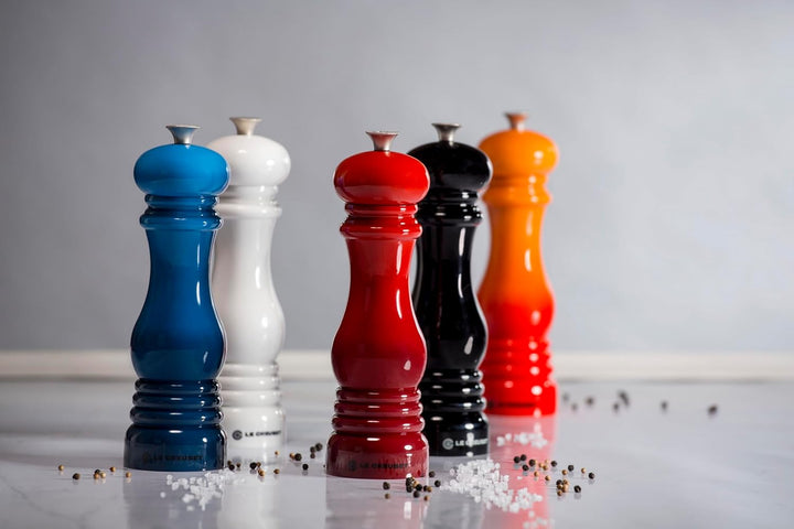 Le Creuset Salzmühle, ABS-Kunststoff, 6,2 x 6,2 x 20,8 cm, Keramik-Mahlwerk, Weiss, 96002000010000 S