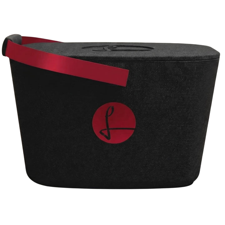 LIEBLINGSKORB Edge Black weinrot inkl. Deckel - ultraleichter, kippsicherer & formstabiler Einkaufsk