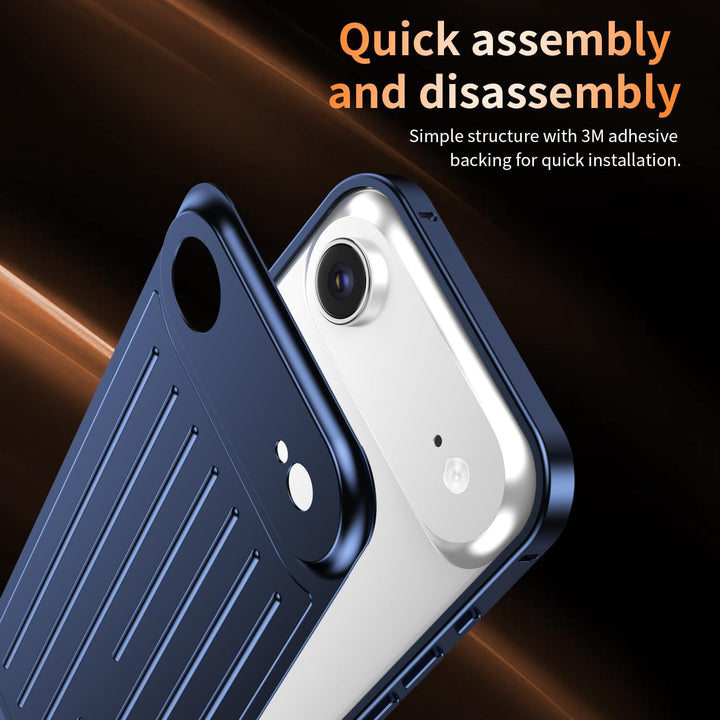 für iPhone 17 Air, Premium Kratzfest Hülle mit Kameraschutz & Bildschirmschutz, Seepferdchen-Verschl