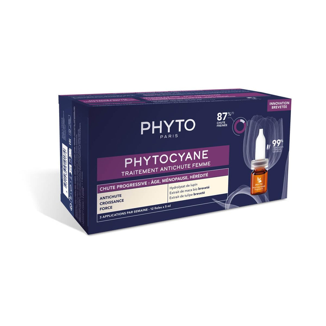 Phyto Botanical Power Phytocyane Tratamiento Anticaída Progresiva Mujer 12 X 5 Ml Mujer