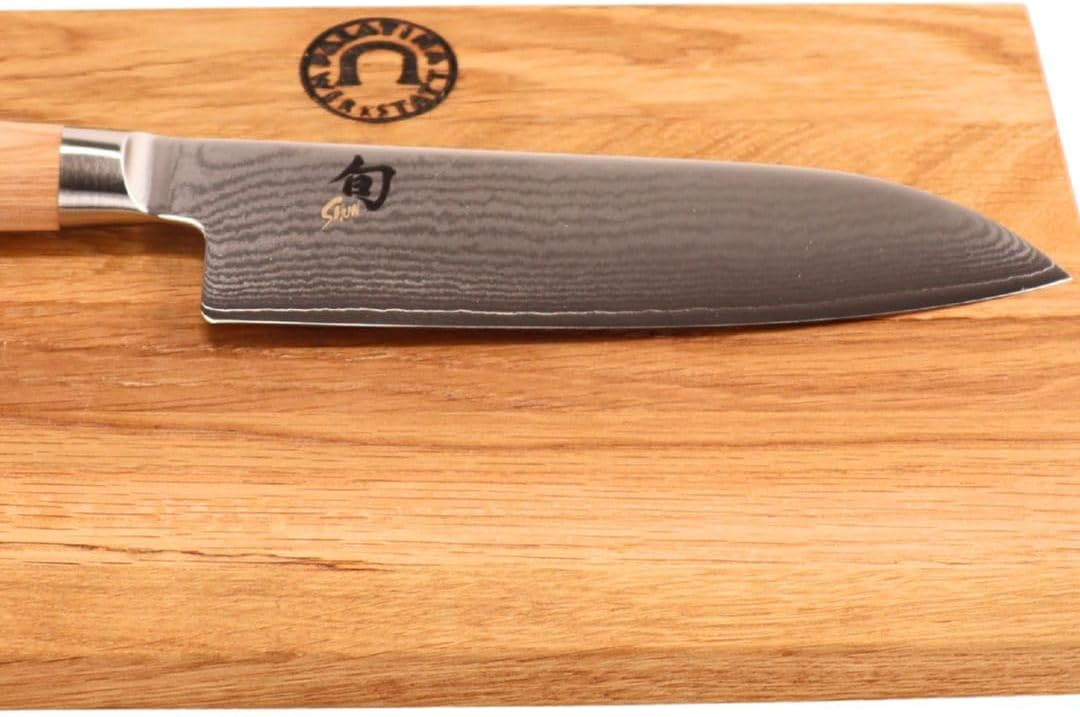 Kai Shun Classic White Geschenkset | ultrascharfes Santoku DM-0702W | 18 cm Klinge aus 32-Lagen Dama
