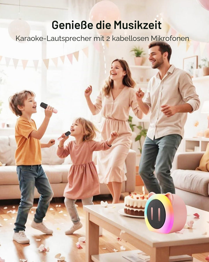 Karaoke Maschine Kinder, Kindertag Geschenk für Mädchen 3 4 5 6 7 8 9 10 11 12 Jahre,Mini Karaoke Ki