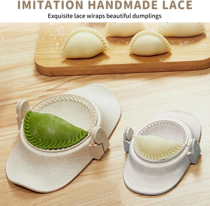 Ravioli Maker & Dumpling Maker Set mit Dough Cutter [3 Grössen],Empanadas, Gyoza, Maultaschen, Teigt