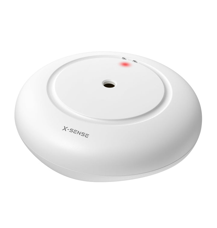 X-Sense STANDALONE Wassermelder mit Batterie, Wassersensor IP66, Mini-Wasserdetektor mit 110 dB Audi