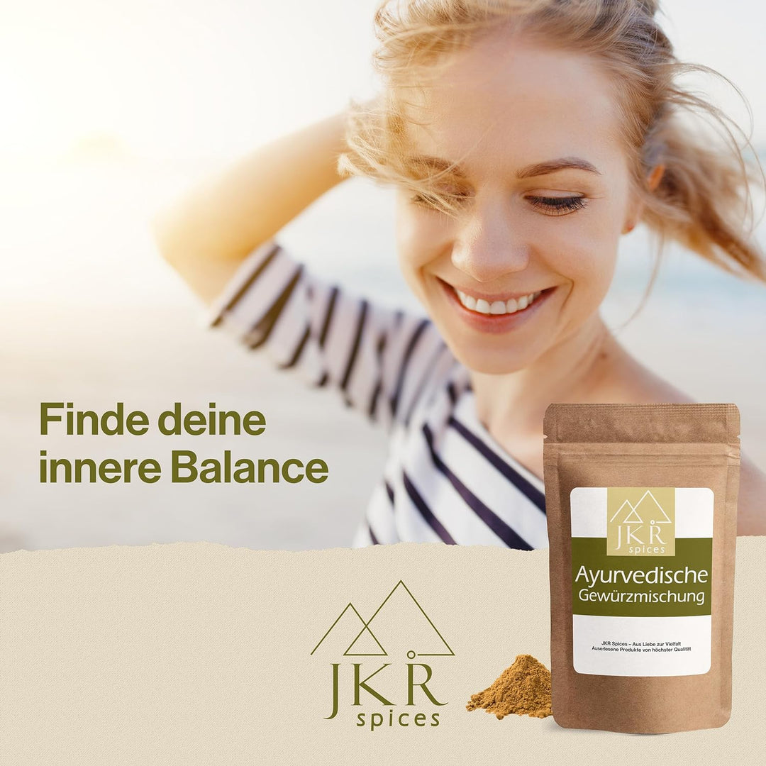JKR Spices Ayurvedische Mischung 900g, Gewürzmischung aus Kreuzkümmel, Koriander, Kurkuma und Muskat