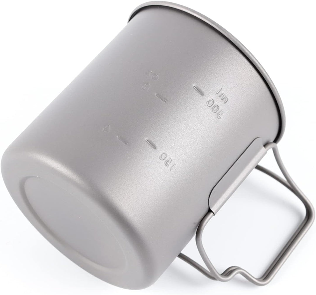 TOAKS 450 ml Titanbecher für Rucksackreisen, Camping, Kaffeekanne, ultraleichtes Campinggeschirr 450