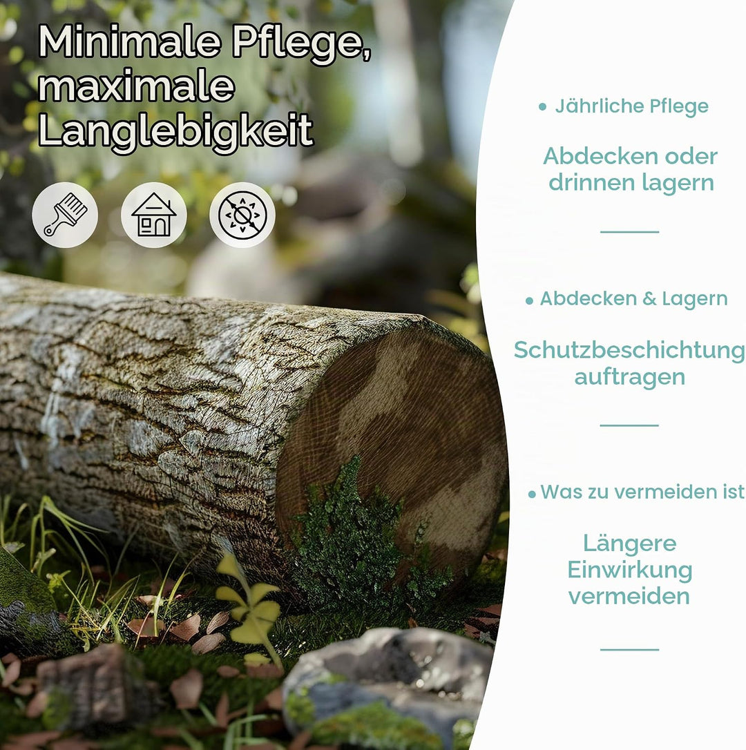 ROBOTIME Grosse Outdoor Matschküche aus Holz für Kinder, Deluxe Spielküche mit Wasserhahn, Spüle, Kr
