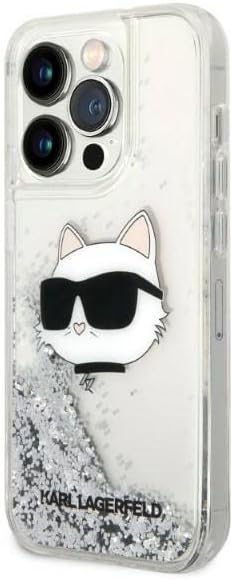 KARL LAGERFELD KLHCP14XLNCHCS Hülle für iPhone 14 Pro Max 6,7" Silber hardcase G