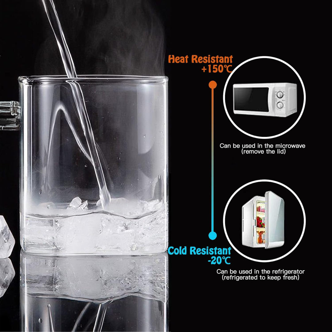 Vorratsgläser mit Deckel und Löffel, 2er Set 540ml Overnight Oats Gläser, Vorratsdosen Glas, Glasbeh