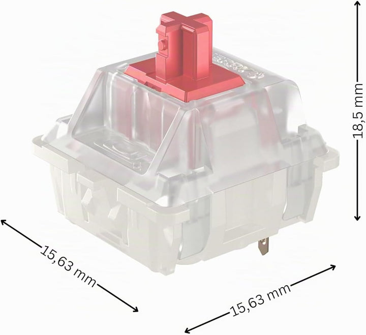 CHERRY MX2A RGB Silent RED Switch Kit, 36 Mechanische Tastatur-Schalter, für DIY, Hot Swap, Gaming-K