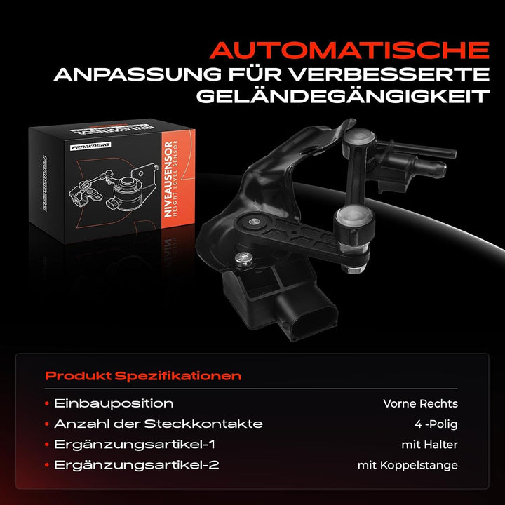 Höhensensor Niveauregulierung Vorne rechts für Q7 4LB 4L T-o-u-a-r-e-g 7L6 7L7 7LA 2002-2015 7L06162