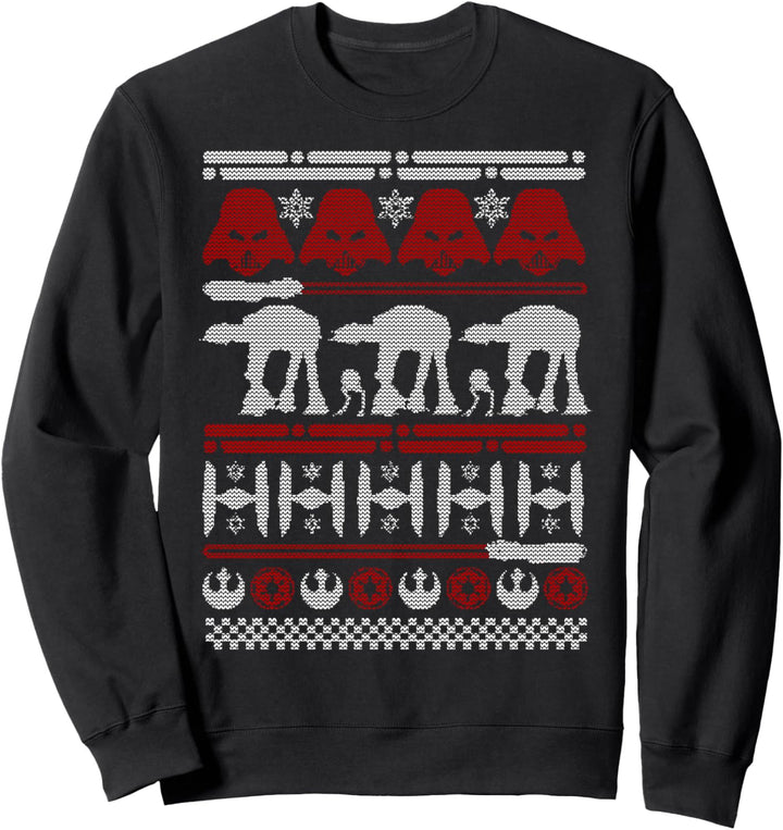 Star Wars Darth Vader & AT-AT Holiday Pattern Sweatshirt