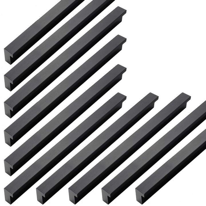 Qrity 20x Schwarz Lochabstand 160mm Türgriffe Küche Stangengriff Schrankgriffe Schubladengriffe Küch