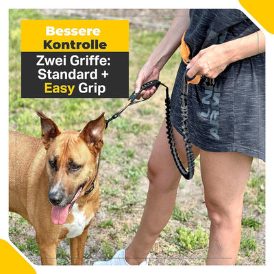 Joggingleine Hunde mit Bauchgurt für Hundeleine für Grosse Hunde/Mittelgrosse Hunde bis 60 kg - Lauf