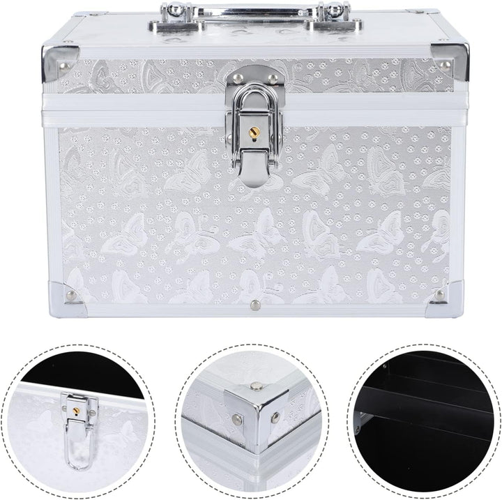 1stk Pediküre-kit Kosmetischer Zug Fall Schmuck-organizer-fach Tragbarer Werkzeugkasten Schmuck Orga