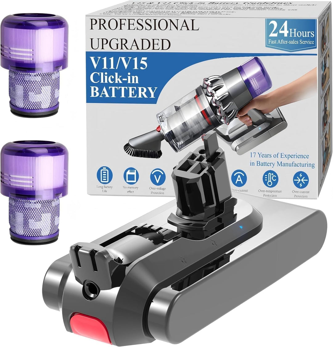Professional Ersatzakku für Dyson V15&amp;V11, passend V11 SV15, SV17, SV28 &amp; V15 SV22, SV47, Kompatibel