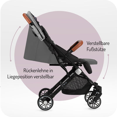 MOMI ESTELLE Kinderwagen für Kinder ab 6 Monat bis zu max. Körpergewicht von 15 kg, H105 x B51 x T75