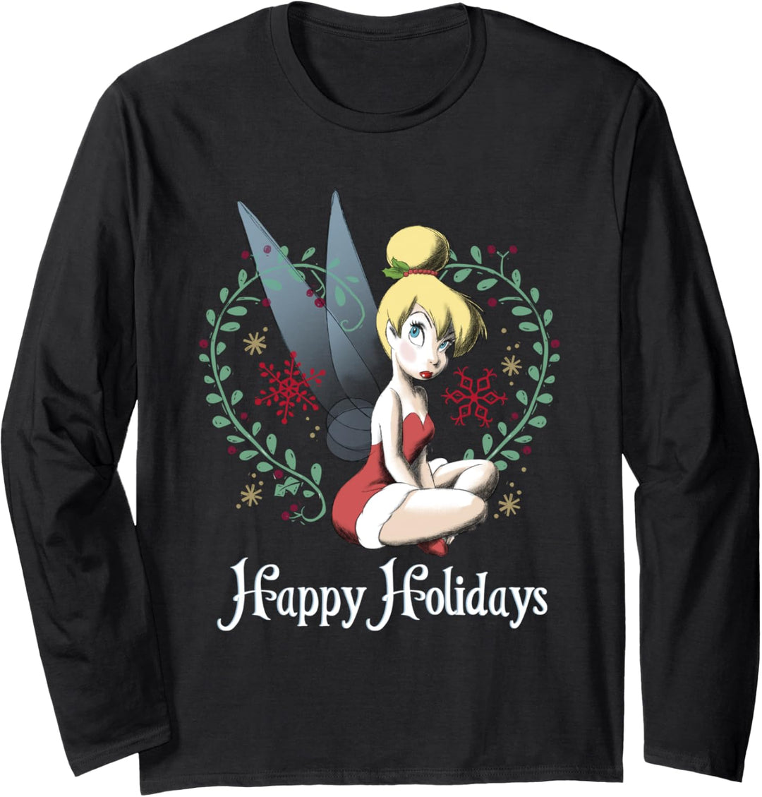 Disney Peter Pan Weihnachten Tinkerbell Happy Holidays Langarmshirt