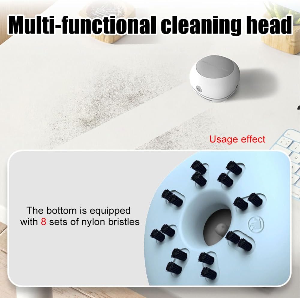 MiOYOOW Mini Tischsauger, Desktop-Staubsauger, Wiederaufladbarer USB-Tischstaubsauger, Leicht zu Rei