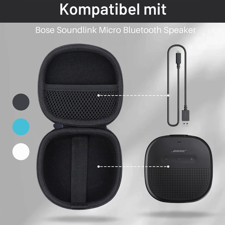 Hart Schutz Hülle Etui Tasche für Bose SoundLink Micro Kleiner Tragbarer Lautsprecher(Blau), Blau